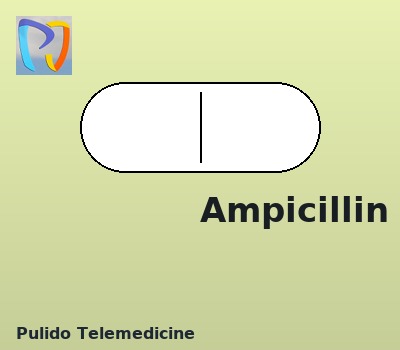 Ampicillin pill image